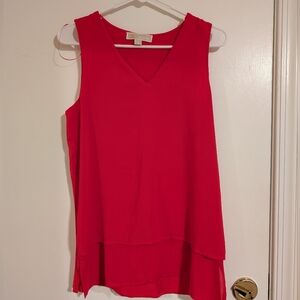 Sleeveless Pink V-Neck Women's Top